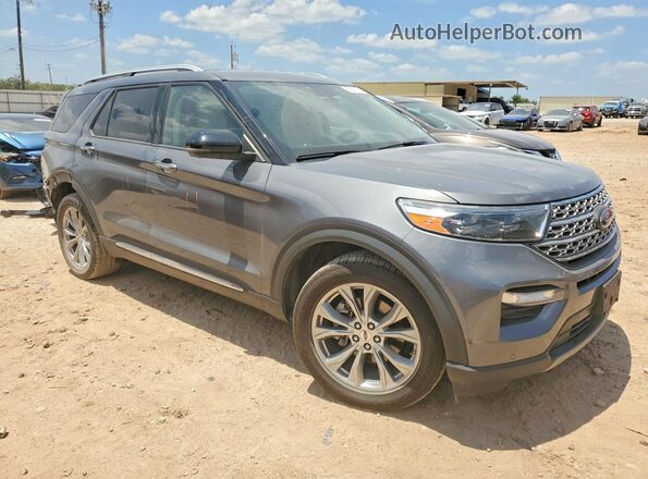 1FMSK7FHXMGB70044 2021 FORD EXPLORER Серый Передняя правая четверть