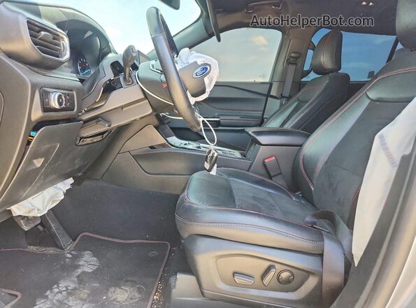 1FMSK7KH2PGA93065 2023 FORD EXPLORER Silver წინა სალონის ხედი