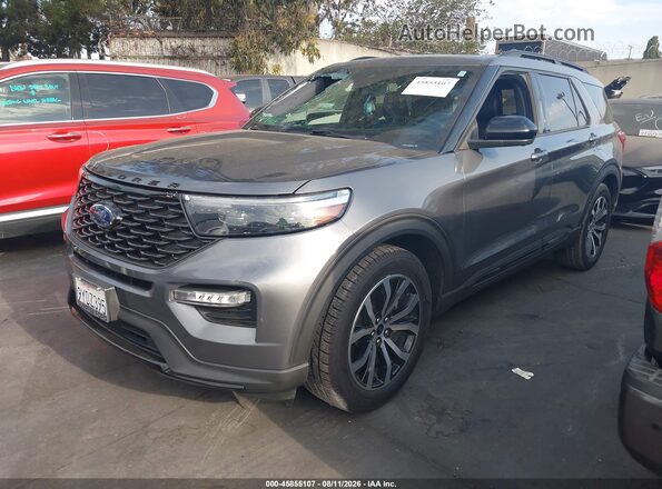 1FMSK7KH5NGA86754 2022 FORD EXPLORER Серый Передняя левая четверть