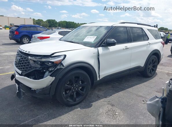 1FMSK7KH9RGA50359 2024 FORD EXPLORER Белый Передняя левая четверть