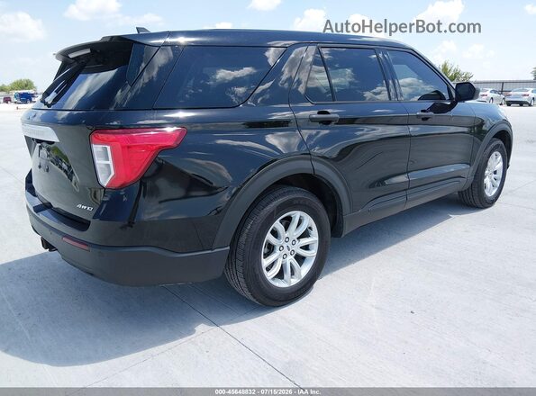 1FMSK8BB1MGC07148 2021 FORD EXPLORER Black Tył prawy