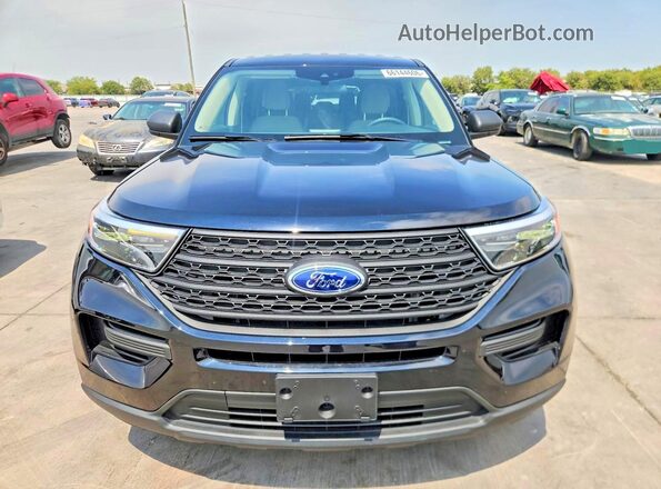 1FMSK8BBXMGC07651 2021 FORD EXPLORER Black Front view