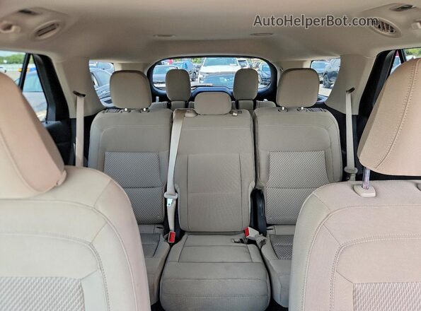 1FMSK8BBXMGC07651 2021 FORD EXPLORER Black Rear seats view