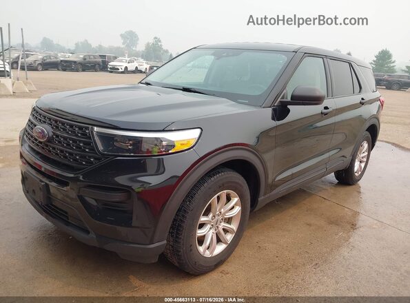 1FMSK8BBXMGC08203 2021 FORD EXPLORER Черный Передняя левая четверть