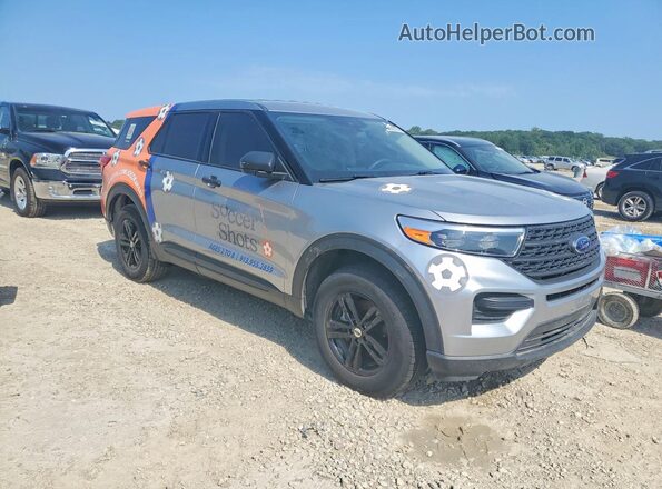1FMSK8BHXNGA91163 2022 FORD EXPLORER Silver Delantero derecho