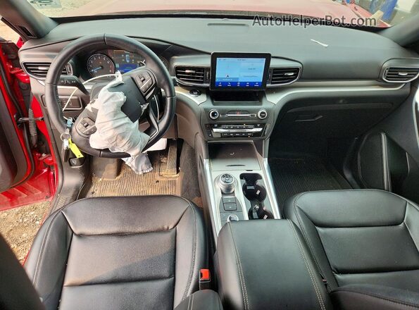 1FMSK8DH0LGA51863 2020 FORD EXPLORER Red Dashboard view