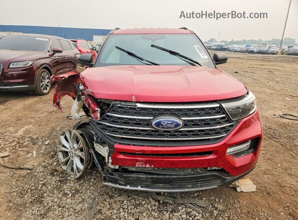 1FMSK8DH0LGA51863 2020 FORD EXPLORER Red Front view
