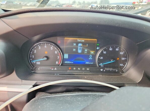 1FMSK8DH0LGA51863 2020 FORD EXPLORER Red Instrument cluster view
