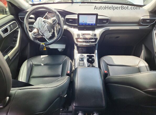 1FMSK8DH0LGC68149 2020 FORD EXPLORER Silver Вид панелі приладів