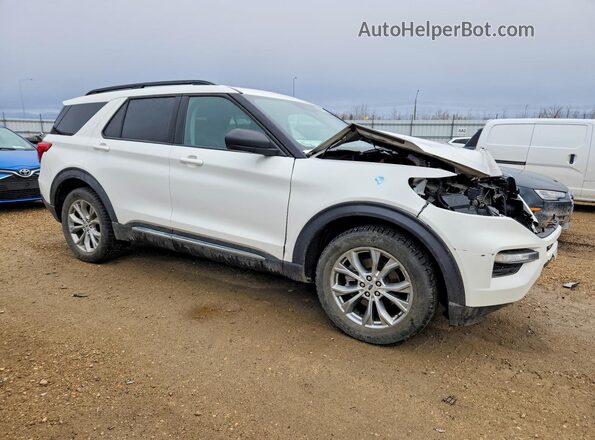 1FMSK8DH0LGC70628 2020 FORD EXPLORER White Front right
