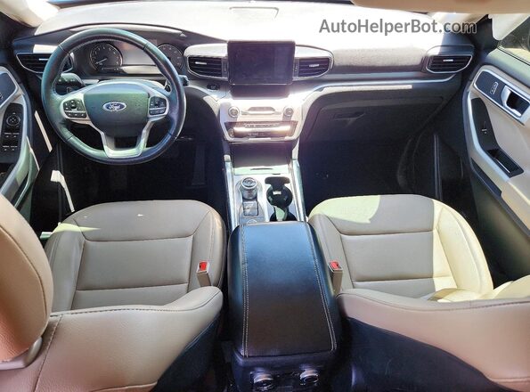 1FMSK8DH0LGC90636 2020 FORD EXPLORER Синий Вид панели приборов