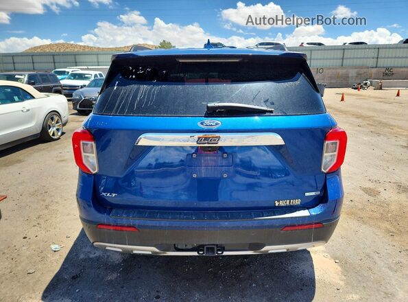 1FMSK8DH0LGC90636 2020 FORD EXPLORER Синий Вид сзади