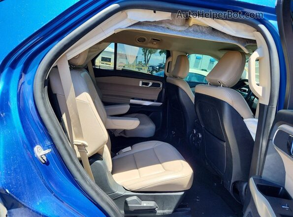 1FMSK8DH0LGC90636 2020 FORD EXPLORER Синий Вид задней части салона