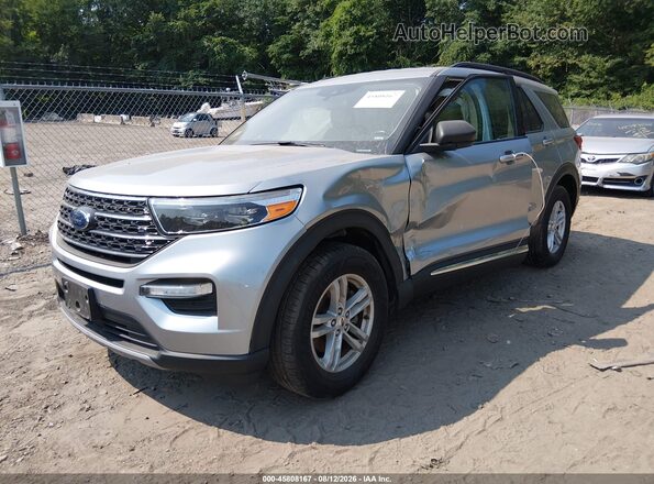 1FMSK8DH0MGA21571 2021 FORD EXPLORER Silver Przód lewy
