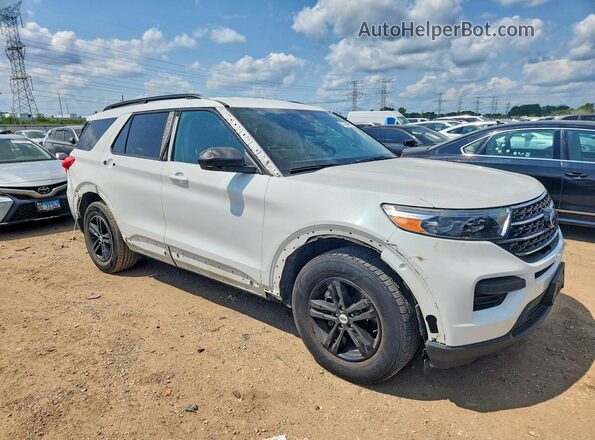 1FMSK8DH0MGA51797 2021 FORD EXPLORER White Передня права чверть