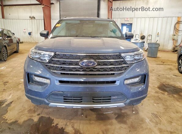 1FMSK8DH0MGA80510 2021 FORD EXPLORER Blue Widok z przodu