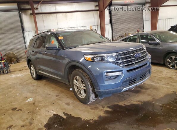 1FMSK8DH0MGA80510 2021 FORD EXPLORER Blue Przód prawy