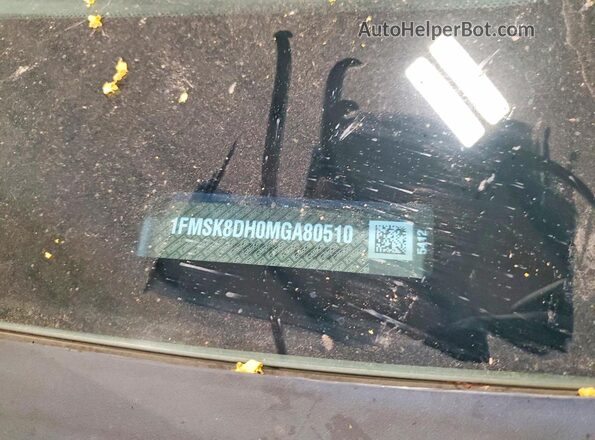 1FMSK8DH0MGA80510 2021 FORD EXPLORER Blue Widok naklejki z numerem VIN
