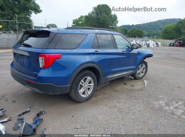 1FMSK8DH0MGB77691 2021 FORD EXPLORER Blue Tył prawy