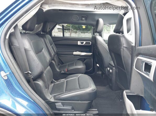 1FMSK8DH0MGB77691 2021 FORD EXPLORER Blue Widok naklejki z numerem VIN