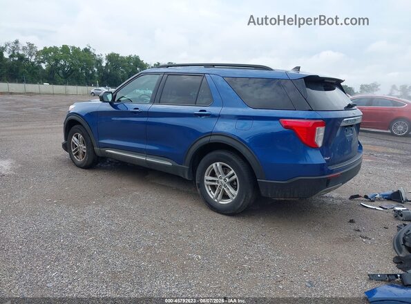 1FMSK8DH0MGB77691 2021 FORD EXPLORER Blue Tył lewy