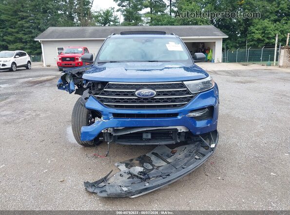 1FMSK8DH0MGB77691 2021 FORD EXPLORER Blue Widok wnętrza z tyłu