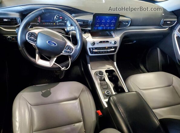 1FMSK8DH0MGC10625 2021 FORD EXPLORER Silver წინა პანელის ხედი