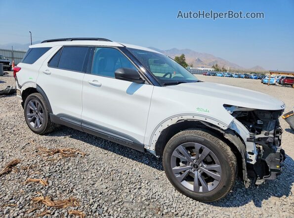 1FMSK8DH0MGC29188 2021 FORD EXPLORER Белый Передняя правая четверть