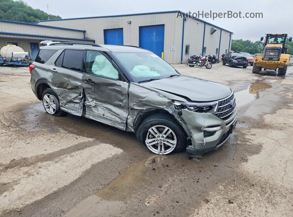 1FMSK8DH1LGA12697 2020 FORD EXPLORER Зеленый Передняя правая четверть