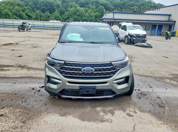 1FMSK8DH1LGA12697 2020 FORD EXPLORER Зеленый Вид спереди