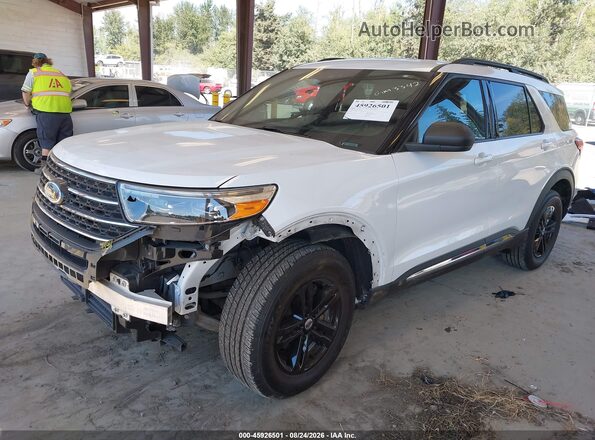 1FMSK8DH1LGA41388 2020 FORD EXPLORER White Առջևի ձախ երեք քառորդ տեսարան