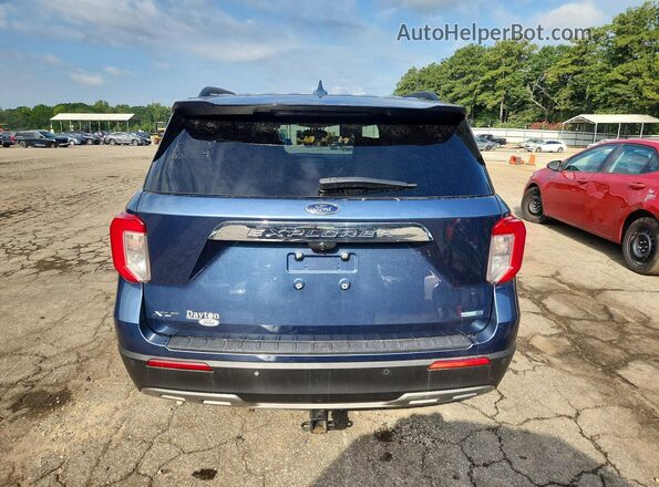 1FMSK8DH1LGA79042 2020 FORD EXPLORER Blue უკანა ხედი