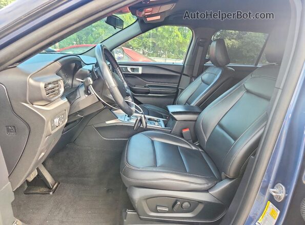 1FMSK8DH1LGA79042 2020 FORD EXPLORER Blue წინა სალონის ხედი