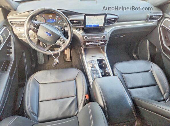 1FMSK8DH1LGA79042 2020 FORD EXPLORER Blue წინა პანელის ხედი