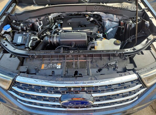 1FMSK8DH1LGA79042 2020 FORD EXPLORER Blue ძრავის განყოფილების ხედი