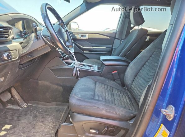 1FMSK8DH1LGB13576 2020 FORD EXPLORER Синий Вид салона спереди