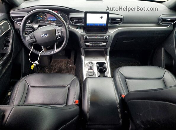 1FMSK8DH1LGC02595 2020 FORD EXPLORER Белый Вид панели приборов