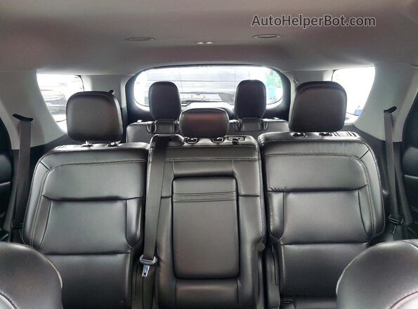 1FMSK8DH1LGC47889 2020 FORD EXPLORER Red Rear seats view