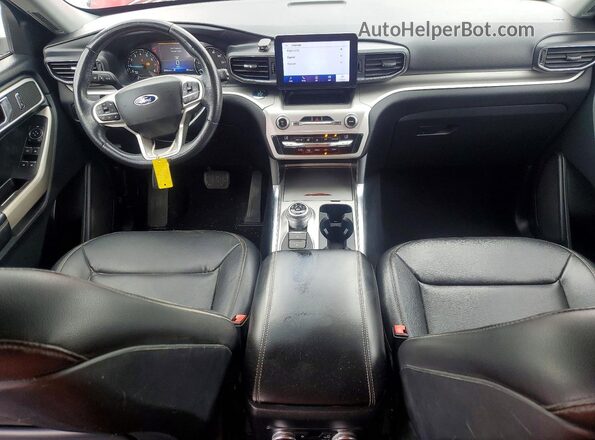 1FMSK8DH1LGC47889 2020 FORD EXPLORER Red Dashboard view