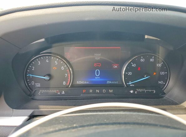 1FMSK8DH1LGD18069 2020 FORD EXPLORER White Instrument cluster view
