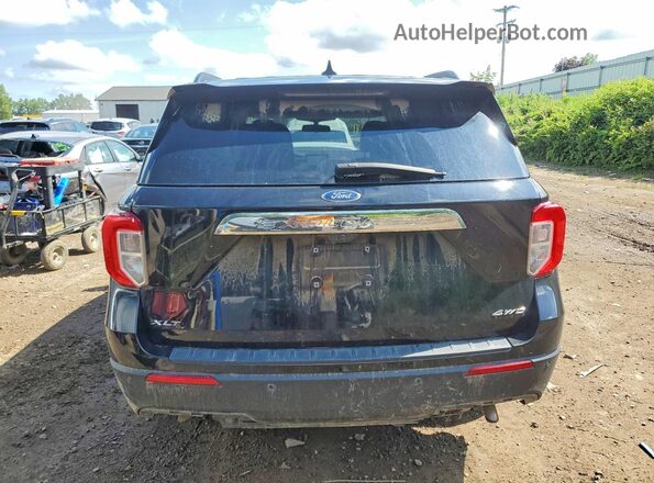 1FMSK8DH1MGA80029 2021 FORD EXPLORER Black Widok z tyłu