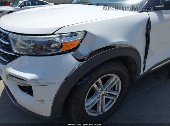 1FMSK8DH1MGC30947 2021 FORD EXPLORER White Vista frontal