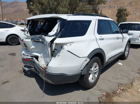 1FMSK8DH1MGC30947 2021 FORD EXPLORER White Trasero derecho
