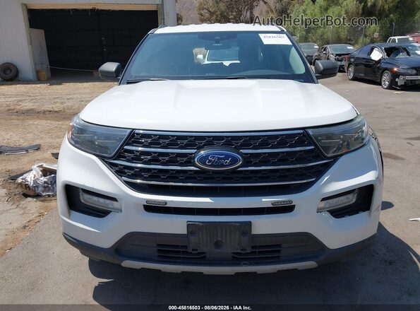 1FMSK8DH1MGC30947 2021 FORD EXPLORER White Vista del cuadro de instrumentos