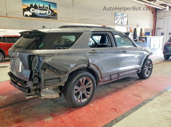1FMSK8DH1MGC45884 2021 FORD EXPLORER Gray Trasero derecho
