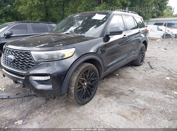 1FMSK8DH1NGC34837 2022 FORD EXPLORER Black Передня ліва чверть