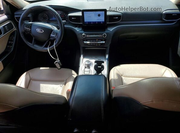 1FMSK8DH2LGA25586 2020 FORD EXPLORER White წინა პანელის ხედი