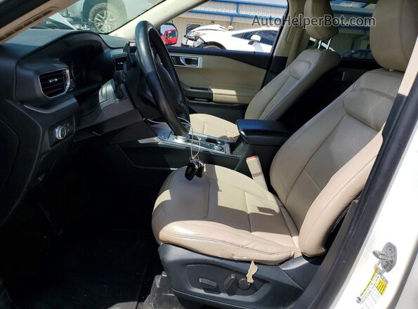 1FMSK8DH2LGA25586 2020 FORD EXPLORER White წინა სალონის ხედი