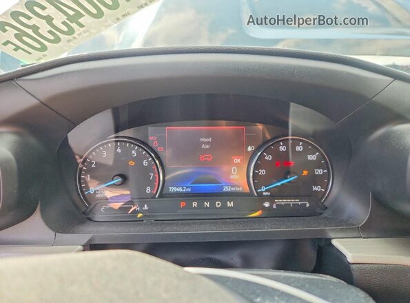 1FMSK8DH2LGA49483 2020 FORD EXPLORER Black Instrument cluster view