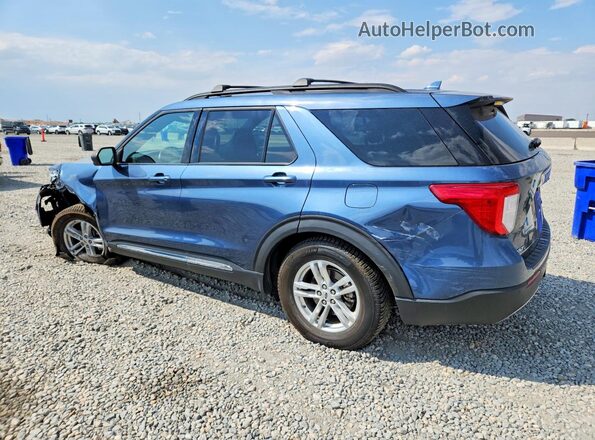 1FMSK8DH2LGB21590 2020 FORD EXPLORER Blue Rear left
